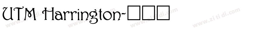 UTM Harrington字体转换